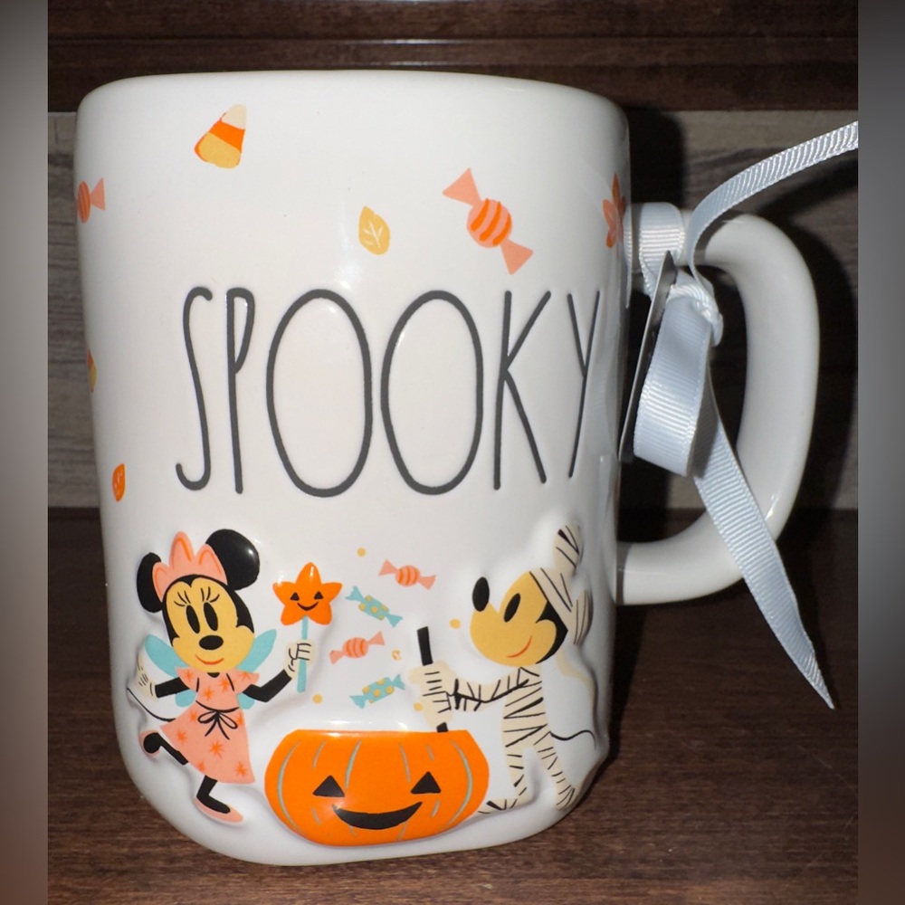 Disney Halloween Minnie Mouse & Mickey Mouse 'Spooky' Mug 18 oz by Rae Dunn - Picture 4 of 10